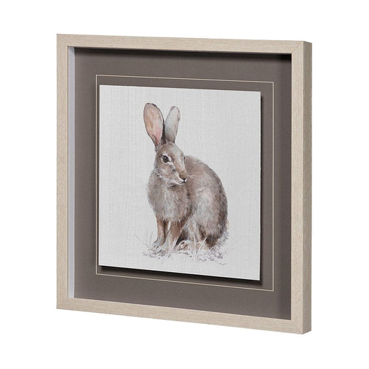 Mercana - Forest Friends VIII Hare by Lisa Audit Hand Embellished Framed Art Print Matted under Glass - 13062 view 2