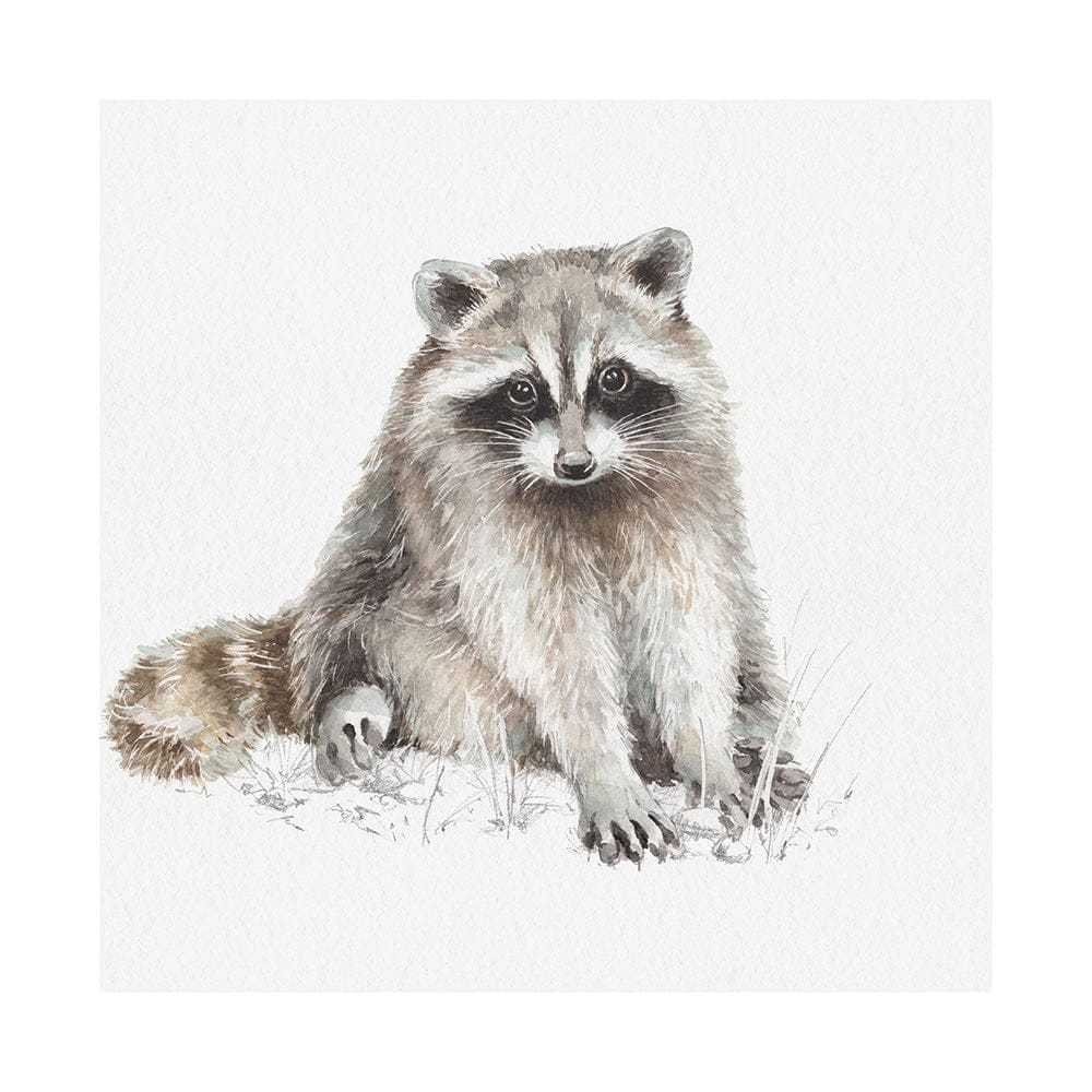 Mercana - Forest Friends X Racoon by Lisa Audit a Hand Embellished Textured Canvas - 101585-L view 1