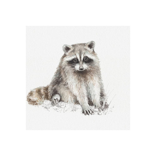 Mercana - Forest Friends X Racoon by Lisa Audit a Hand Embellished Textured Canvas - 101585-S view 1