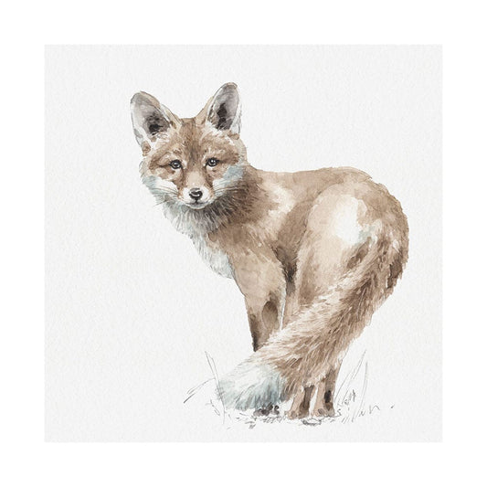 Mercana - Forest Friends XI Fox by Lisa Audit a Hand Embellished Textured Canvas - 101586-L view 1