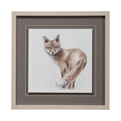 Mercana - Forest Friends XI Fox by Lisa Audit Hand Embellished Textured Framed Art Print Matted under Glass - 13065 view 1