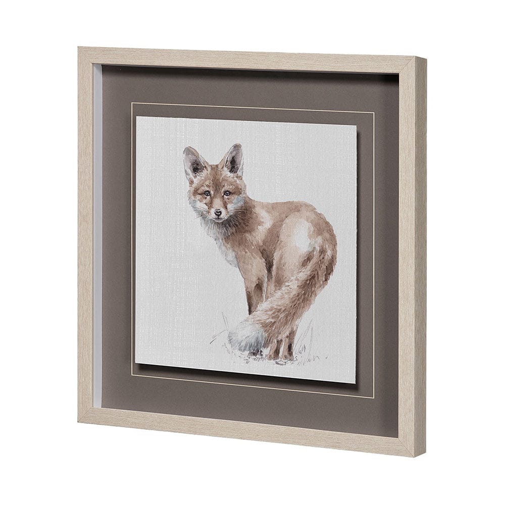 Mercana - Forest Friends XI Fox by Lisa Audit Hand Embellished Textured Framed Art Print Matted under Glass - 13065 view 2