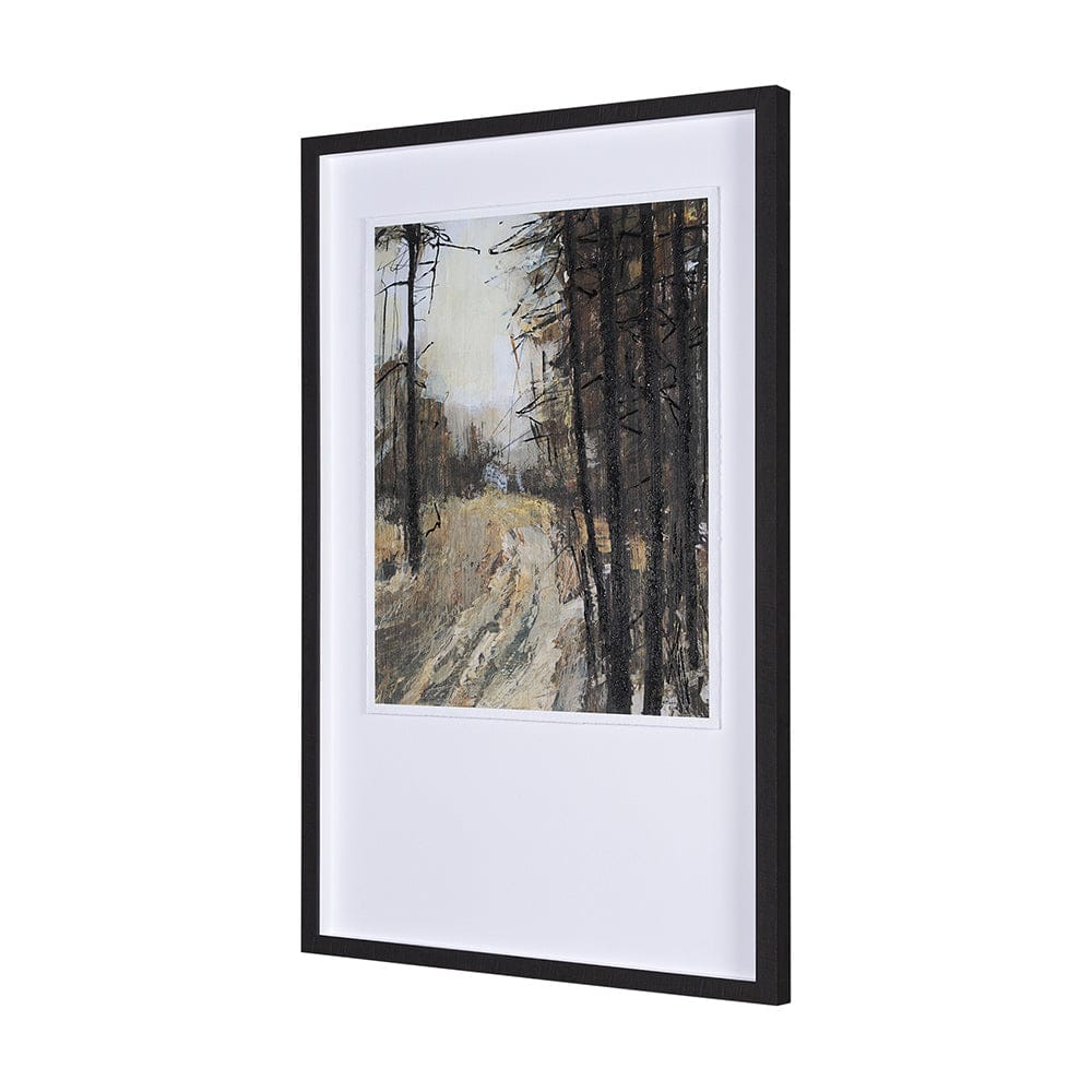 Mercana - Forest View I by Mercana Studio a Hand Embellished Textured Framed Art Print Matted under Glass - 15129 view 2