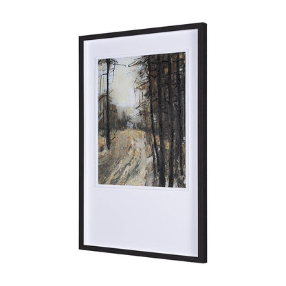 Mercana - Forest View I by Mercana Studio a Hand Embellished Textured Framed Art Print Matted under Glass - 15129 view 2