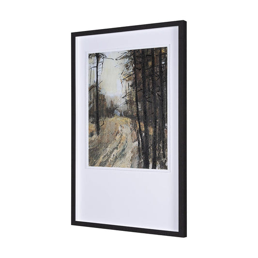Mercana - Forest View I by Mercana Studio a Hand Embellished Textured Framed Art Print Matted under Glass - 15129 view 2