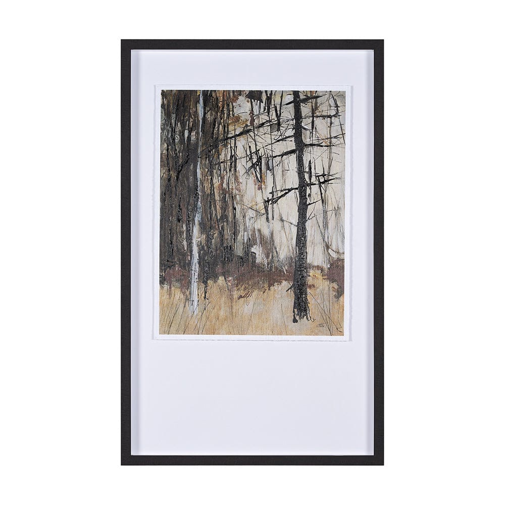 Mercana - Forest View II by Mercana Studio a Hand Embellished Textured Framed Art Print Matted under Glass - 15130 view 1