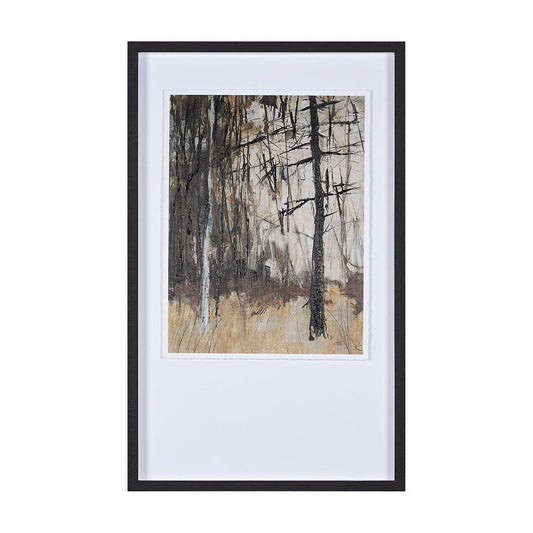 Mercana - Forest View II by Mercana Studio a Hand Embellished Textured Framed Art Print Matted under Glass - 15130 view 1
