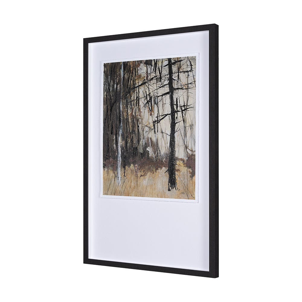 Mercana - Forest View II by Mercana Studio a Hand Embellished Textured Framed Art Print Matted under Glass - 15130 view 2