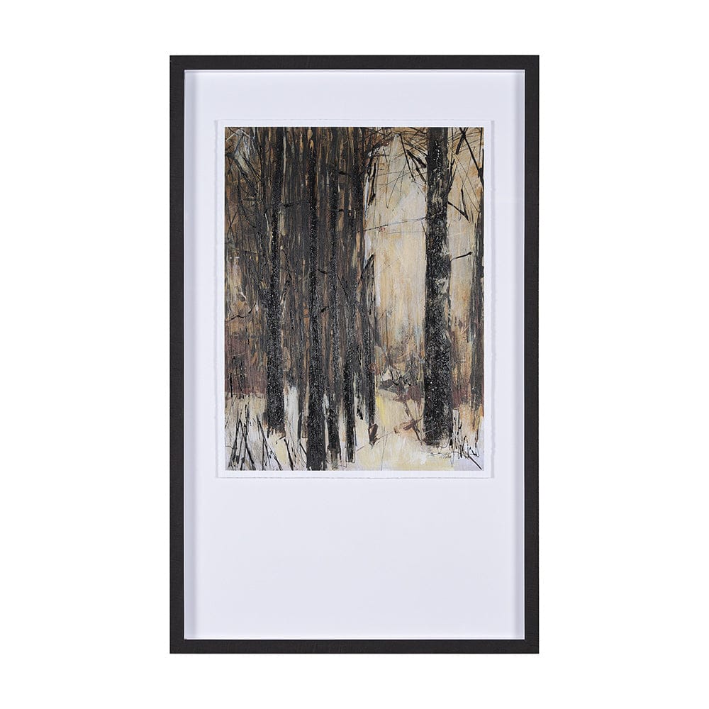 Mercana - Forest View III by Mercana Studio a Hand Embellished Textured Framed Art Print Matted under Glass - 15131 view 1