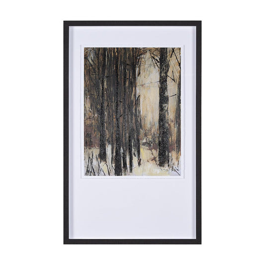 Mercana - Forest View III by Mercana Studio a Hand Embellished Textured Framed Art Print Matted under Glass - 15131 view 1