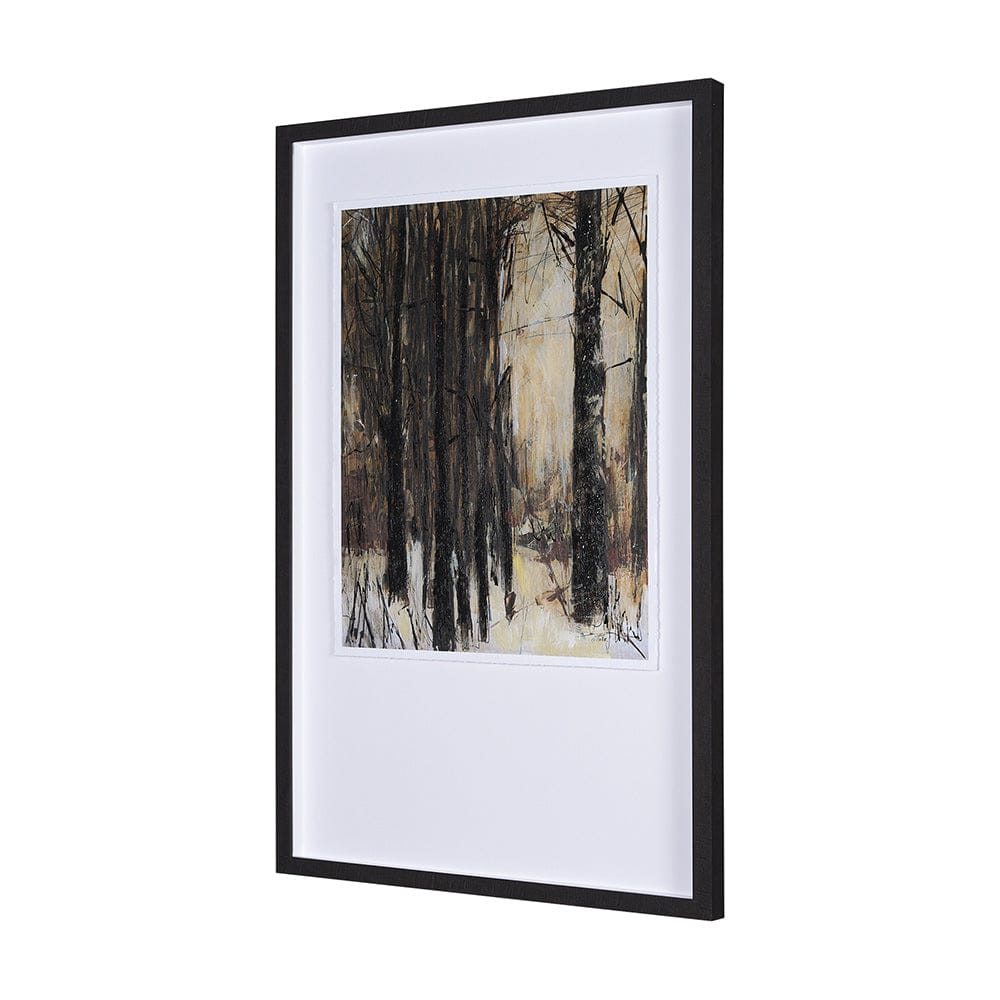 Mercana - Forest View III by Mercana Studio a Hand Embellished Textured Framed Art Print Matted under Glass - 15131 view 2