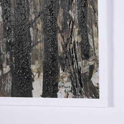 Mercana - Forest View III by Mercana Studio a Hand Embellished Textured Framed Art Print Matted under Glass - 15131 view 6