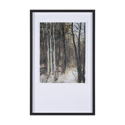 Mercana - Forest View IV by Mercana Studio a Hand Embellished Textured Framed Art Print Matted under Glass - 15132 view 1