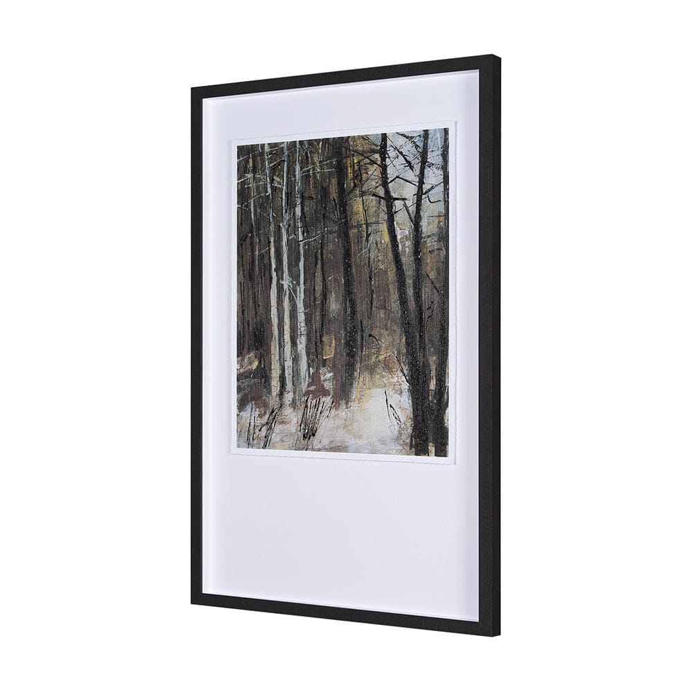 Mercana - Forest View IV by Mercana Studio a Hand Embellished Textured Framed Art Print Matted under Glass - 15132 view 2