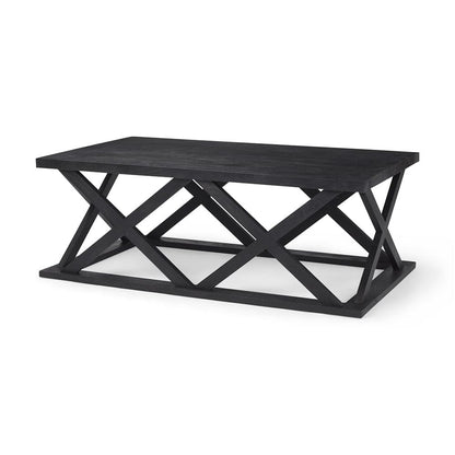 Mercana - Forsey 48.0L x 28.0W x 17.5H Black Wood Rectangular Coffee Table - 69743_CLOSEOUT view 1