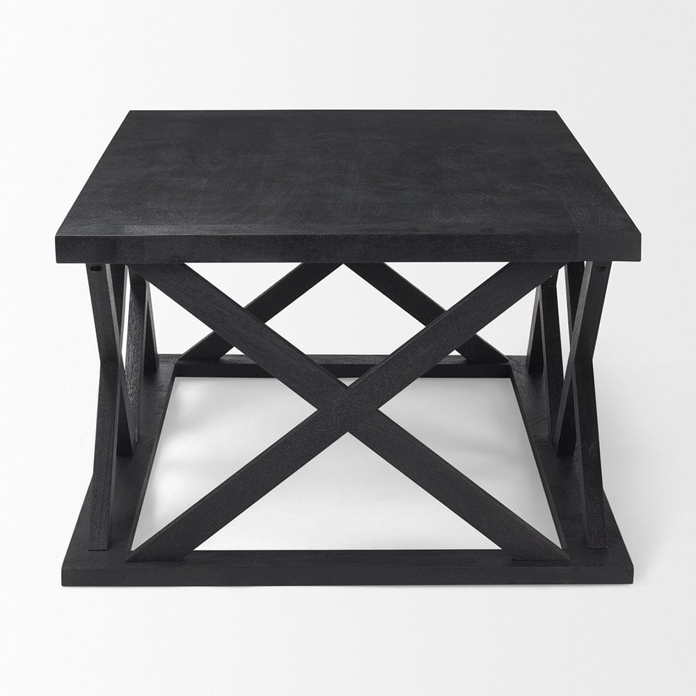 Mercana - Forsey 48.0L x 28.0W x 17.5H Black Wood Rectangular Coffee Table - 69743_CLOSEOUT view 3