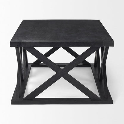 Mercana - Forsey 48.0L x 28.0W x 17.5H Black Wood Rectangular Coffee Table - 69743_CLOSEOUT view 3