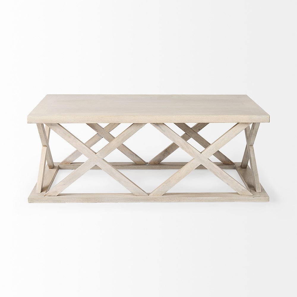 Mercana - Forsey 48.0L x 28.0W x 17.5H Blonde Wood Rectangular Coffee Table - 69741_CLOSEOUT view 2