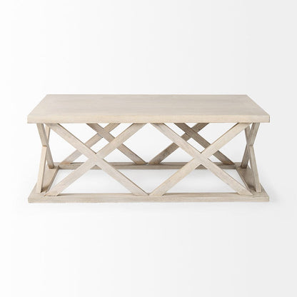 Mercana - Forsey 48.0L x 28.0W x 17.5H Blonde Wood Rectangular Coffee Table - 69741_CLOSEOUT view 2