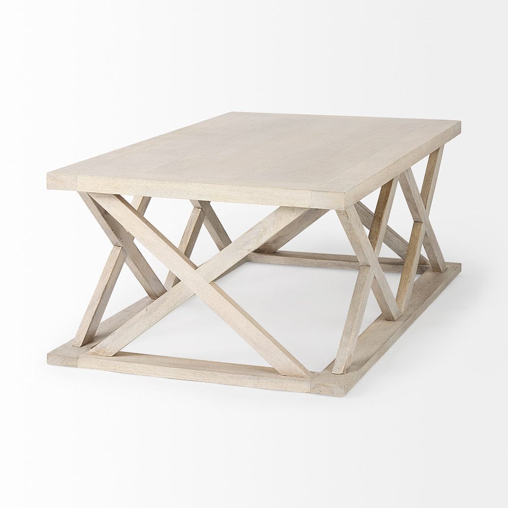 Mercana - Forsey 48.0L x 28.0W x 17.5H Blonde Wood Rectangular Coffee Table - 69741_CLOSEOUT view 4