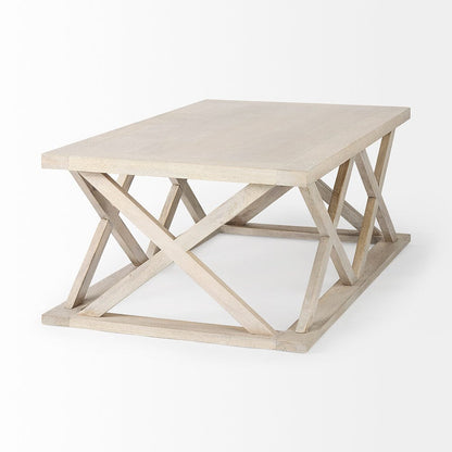 Mercana - Forsey 48.0L x 28.0W x 17.5H Blonde Wood Rectangular Coffee Table - 69741_CLOSEOUT view 4