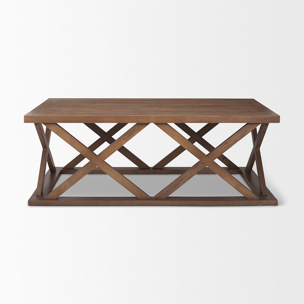 Mercana - Forsey 48.0L x 28.0W x 17.5H Medium Brown Rectangle Coffee Table - 69742_CLOSEOUT view 2