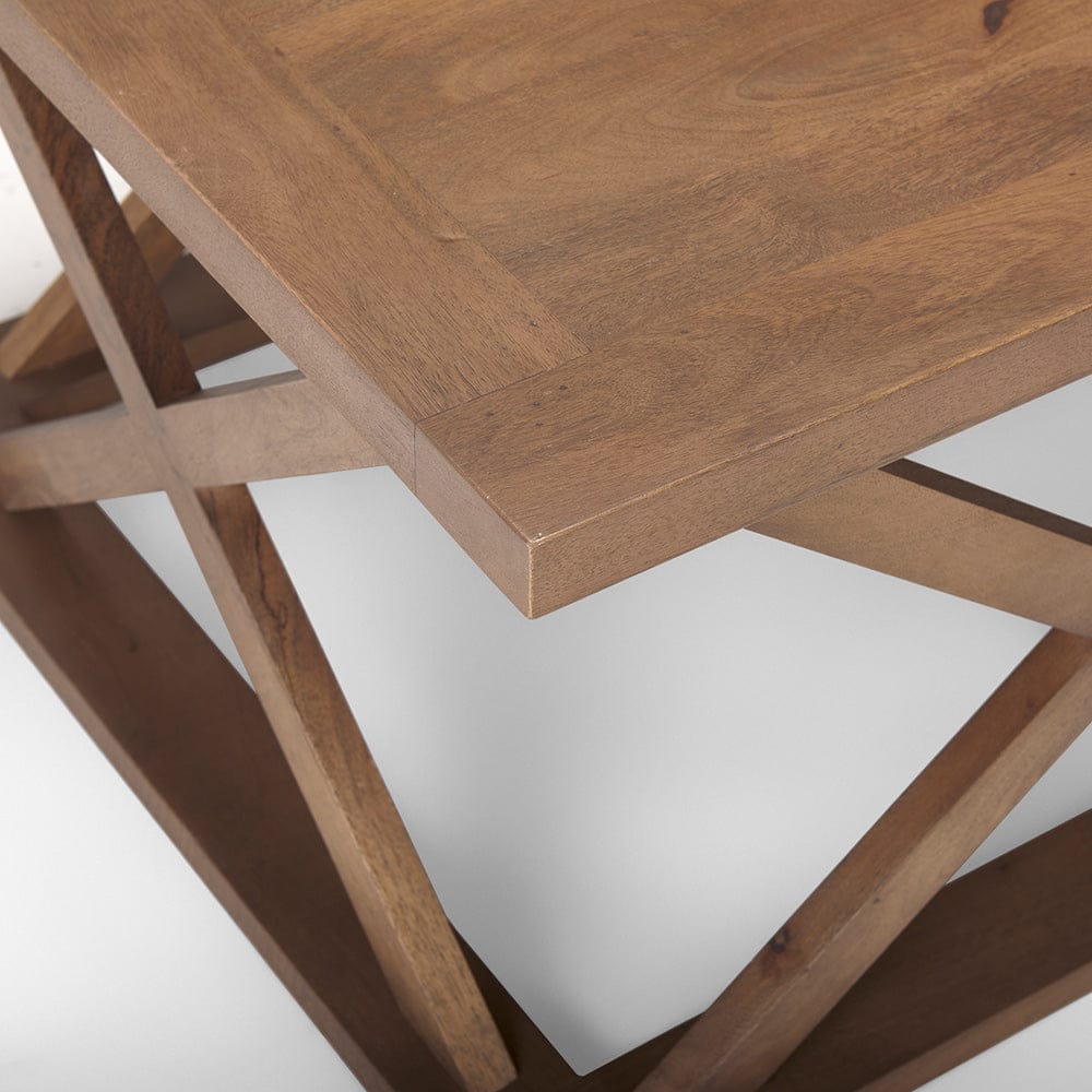 Mercana - Forsey 48.0L x 28.0W x 17.5H Medium Brown Rectangle Coffee Table - 69742_CLOSEOUT view 5