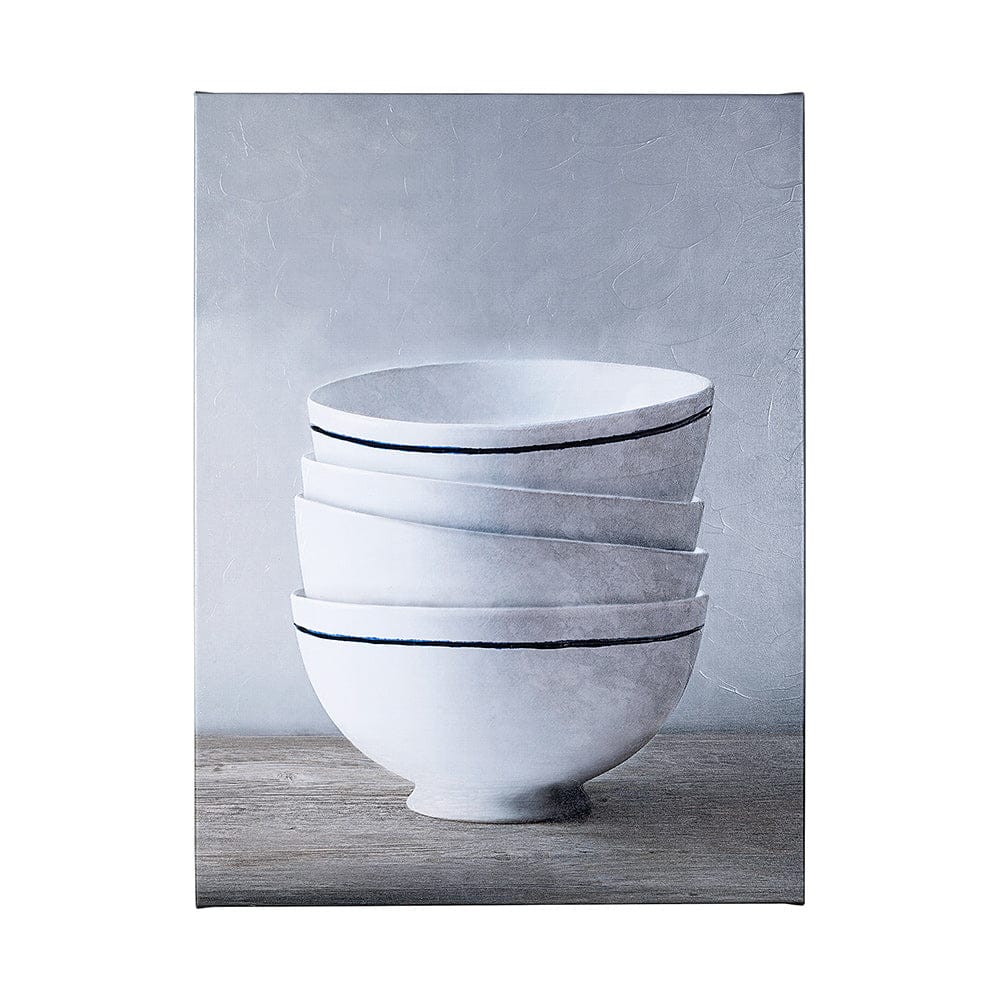 Mercana - Four Artisan Bowls by Mercana Studio a Hand Embellished Textured Canvas - 101057-L view 1