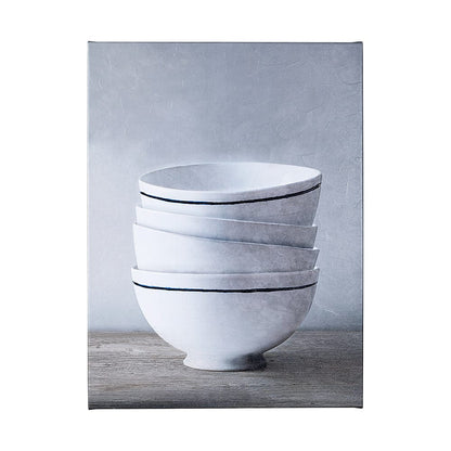 Mercana - Four Artisan Bowls by Mercana Studio a Hand Embellished Textured Canvas - 101057-L view 1