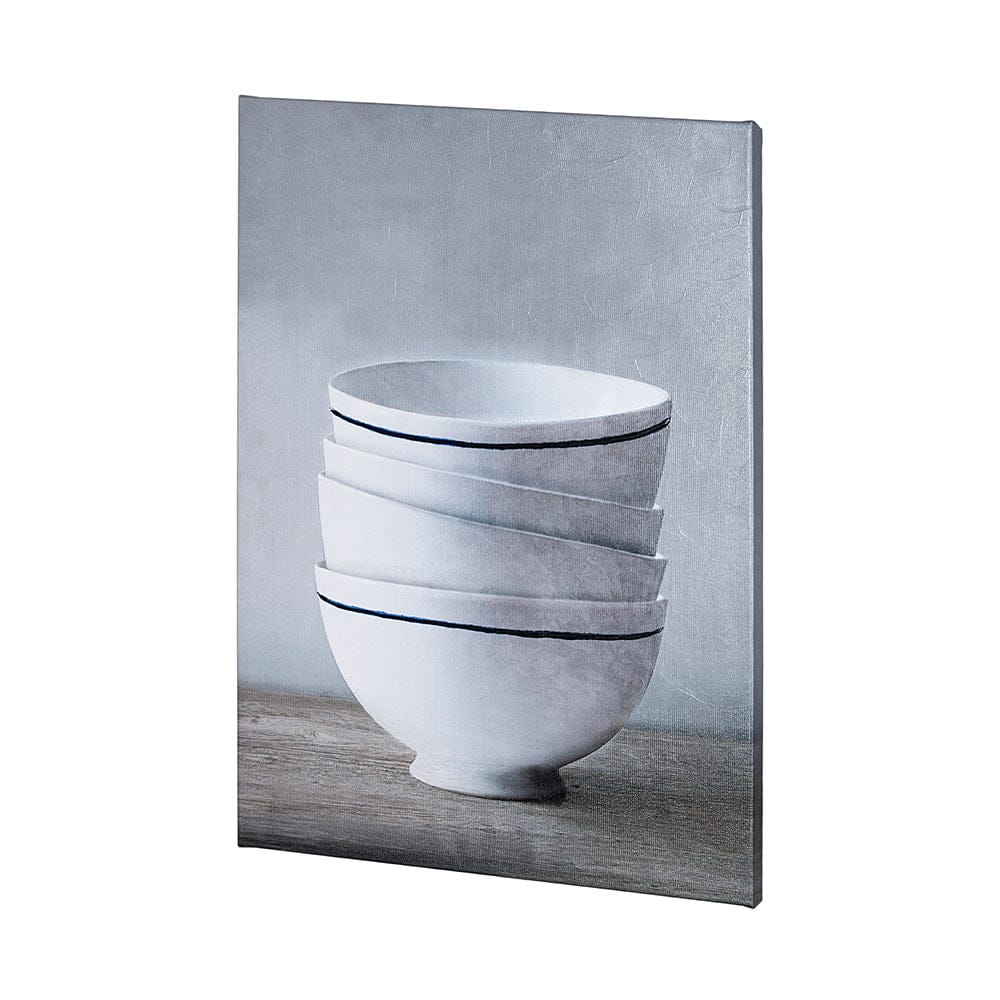 Mercana - Four Artisan Bowls by Mercana Studio a Hand Embellished Textured Canvas - 101057-L view 2