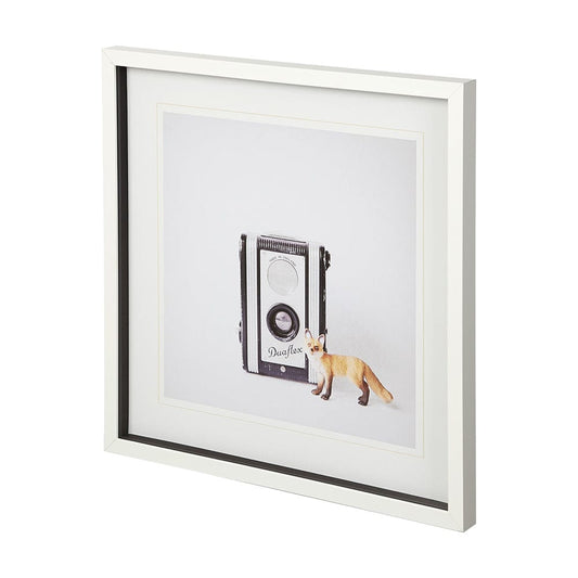 Mercana - Fox & Vintage Camera by Susannah Tucker Photography a Framed Art Print Matted under Glass - 12077 view 2