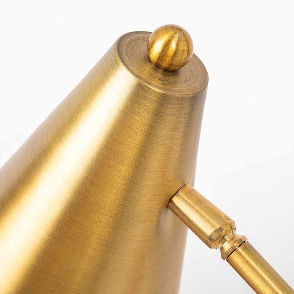 Mercana - Fragon I 26"H Gold-Tone Metal Adjustable Cone Shade Table Lamp - 65225 view 9