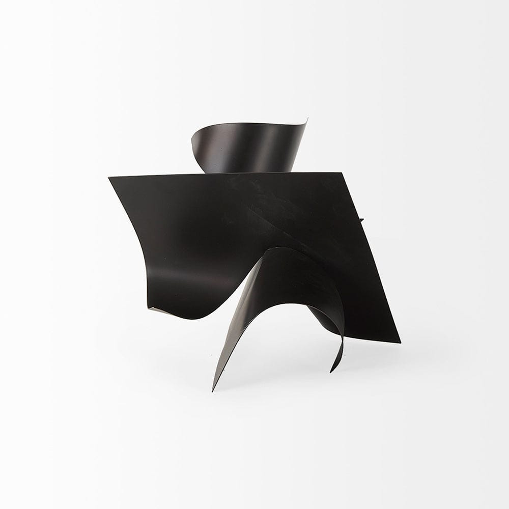 Mercana - Francesca 11.8L x 11.8W x 11.8H Black Metal Sculptural Decorative Object - 69167_CLOSEOUT view 3