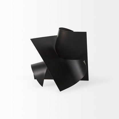 Mercana - Francesca 11.8L x 11.8W x 11.8H Black Metal Sculptural Decorative Object - 69167_CLOSEOUT view 4