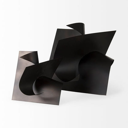 Mercana - Francesca 11.8L x 11.8W x 11.8H Black Metal Sculptural Decorative Object - 69167_CLOSEOUT view 6