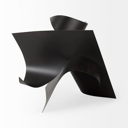 Mercana - Francesca 18.1L x 18.1W x 18.1H Black Metal Sculptural Decorative Object - 69168_CLOSEOUT view 3