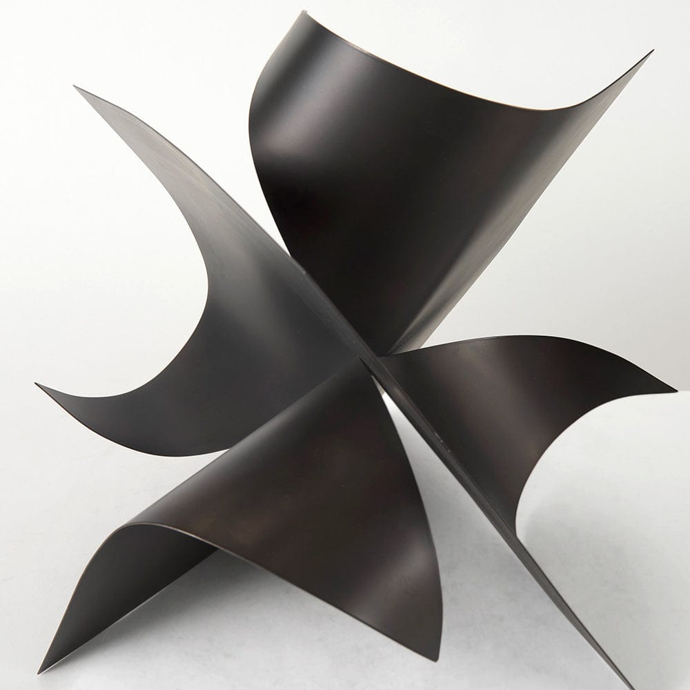 Mercana - Francesca 18.1L x 18.1W x 18.1H Black Metal Sculptural Decorative Object - 69168_CLOSEOUT view 7
