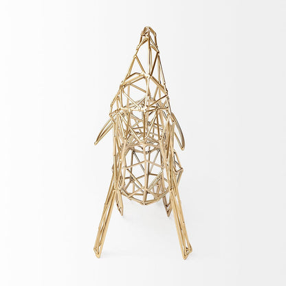 Mercana - Frankie II 13L x 6W Gold Wire Framed Dog Shaped Decor - 67884 view 5