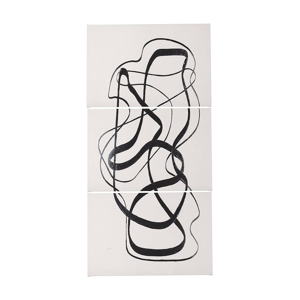 Mercana - Free Lines Creamy by a Canvas Print - 102252-L view 1