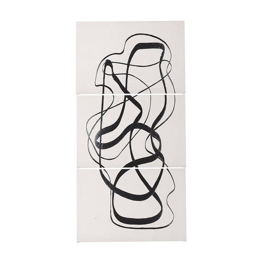 Mercana - Free Lines Creamy by a Canvas Print - 102252-L view 1