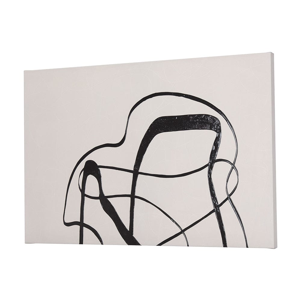 Mercana - Free Lines Creamy by a Canvas Print - 102252-L view 2