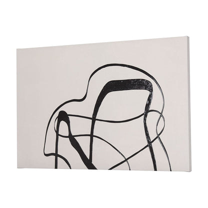 Mercana - Free Lines Creamy by a Canvas Print - 102252-L view 2