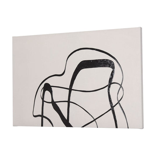 Mercana - Free Lines Creamy by a Canvas Print - 102252-L view 2