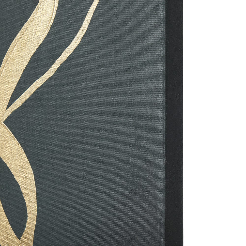 Mercana - Free Lines Dark Green by a Canvas Print - 102253-L view 3