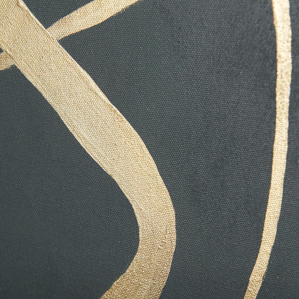 Mercana - Free Lines Dark Green by a Canvas Print - 102253-L view 5