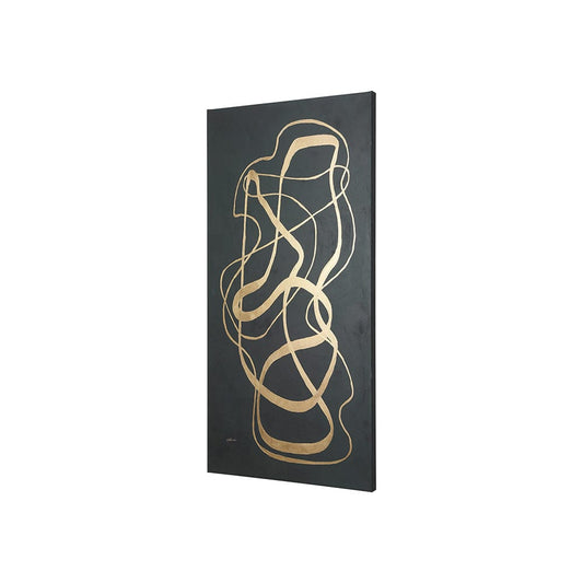 Mercana - Free Lines Dark Green by a Canvas Print - 102253-S view 2