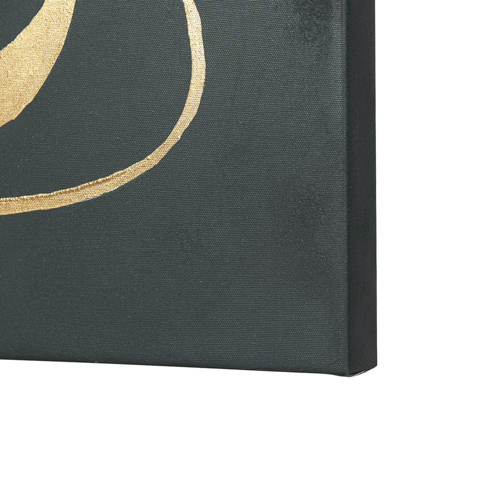 Mercana - Free Lines Dark Green by a Canvas Print - 102253-S view 5