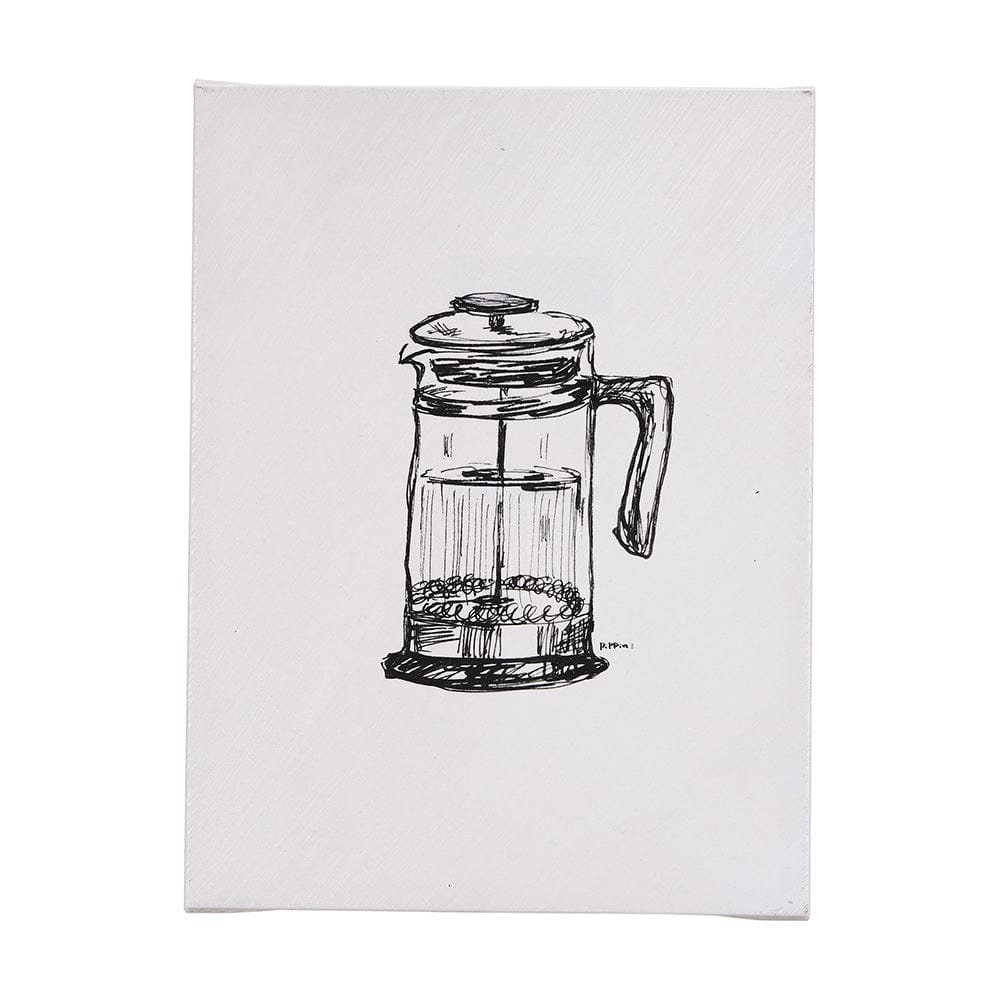 Mercana - French Press by Mercana Studio a Hand Embellished Textured Canvas - 102434-L view 1