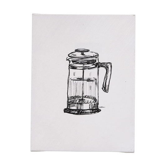 Mercana - French Press by Mercana Studio a Hand Embellished Textured Canvas - 102434-S view 1