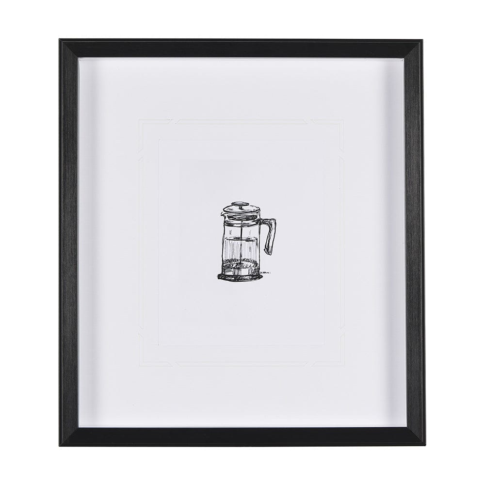 Mercana - French Press by Simeng a Framed Art Print Matted under Glass - 14685 view 1